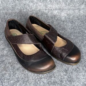 NOAT Aroha Mary Jane Brown Leather Shoes-‎ Sz EU 40/US 9